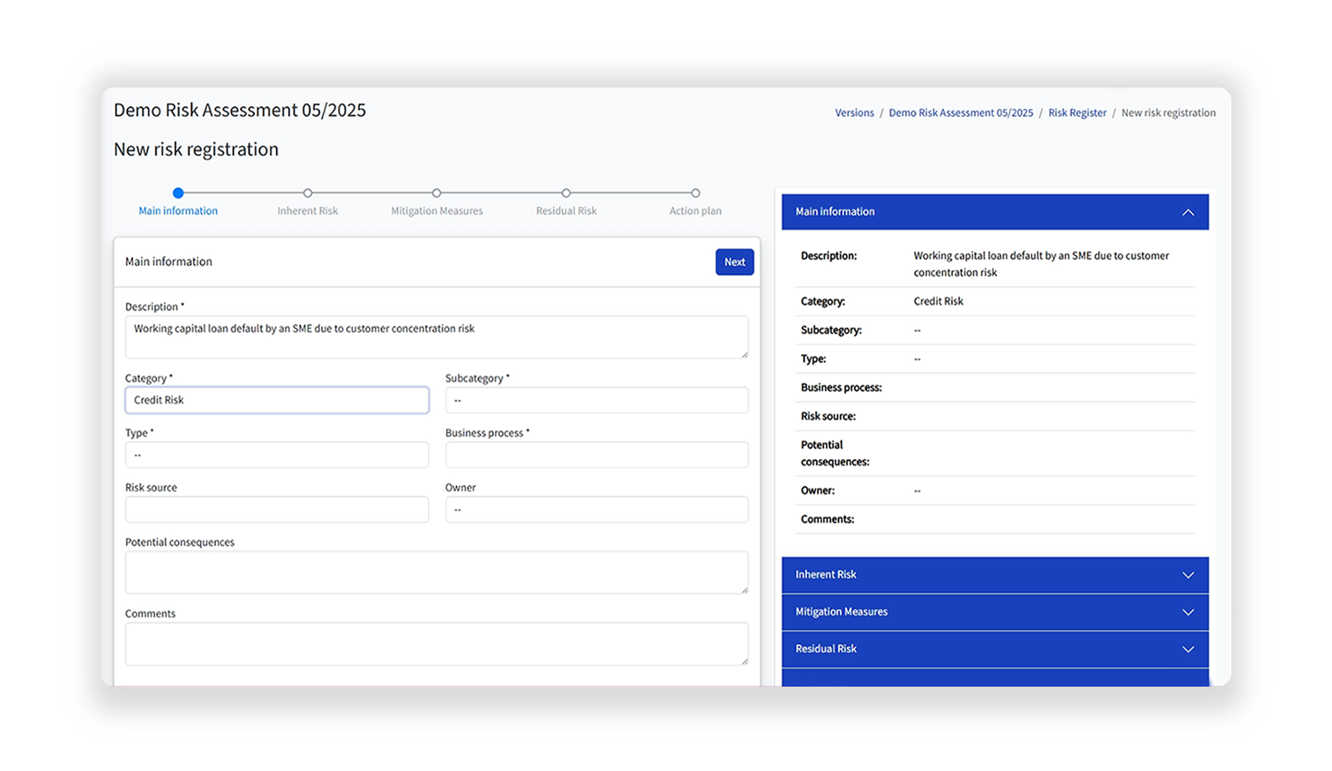 Οργανωμένη καταχώρηση κινδύνων στο RiMa ΑΝΑΠΤΥΞΗ ΛΟΓΙΣΜΙΚΟΥ