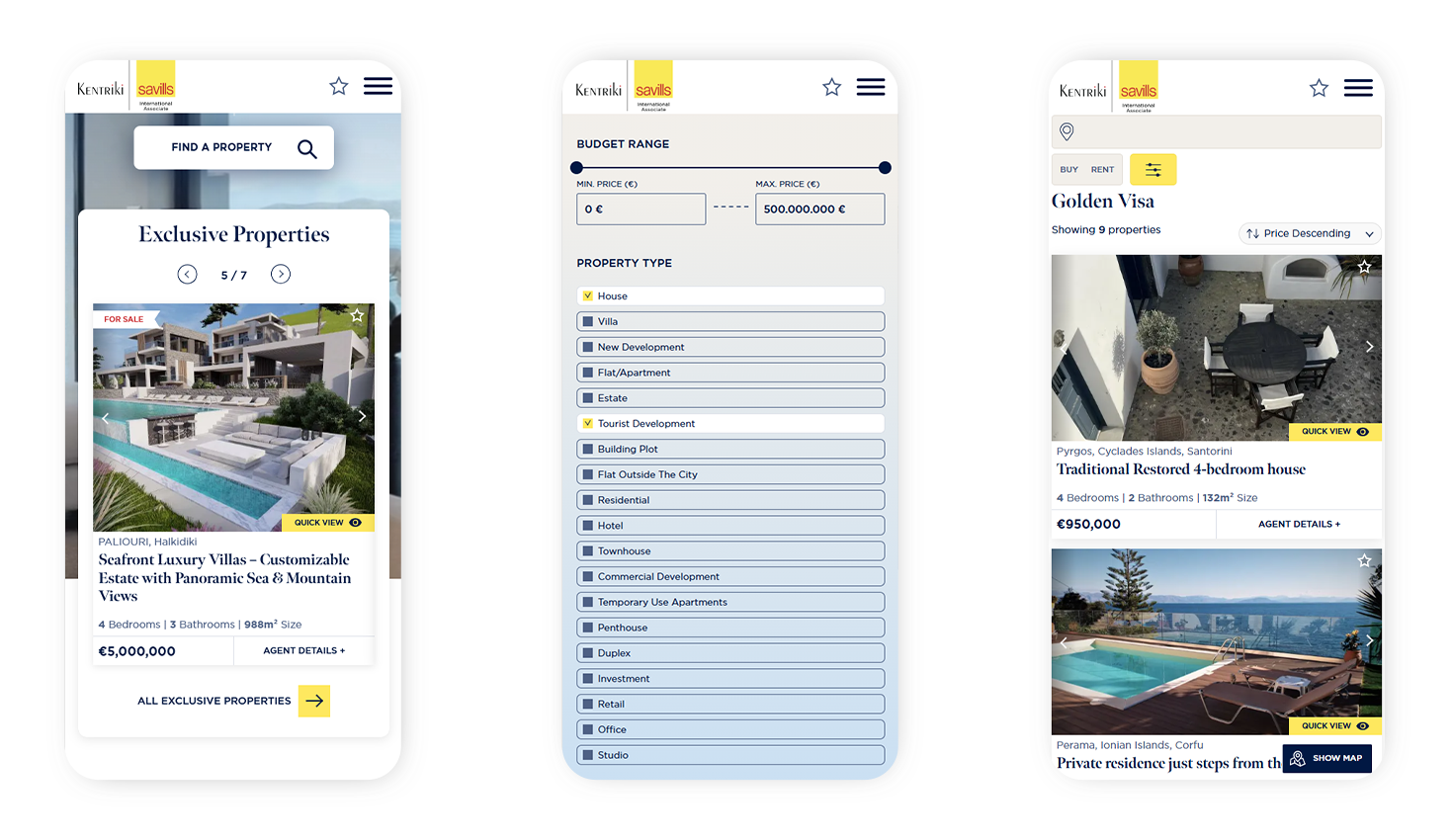 Mobile view of the website WEB DESIGN AND DEVELOPMENT