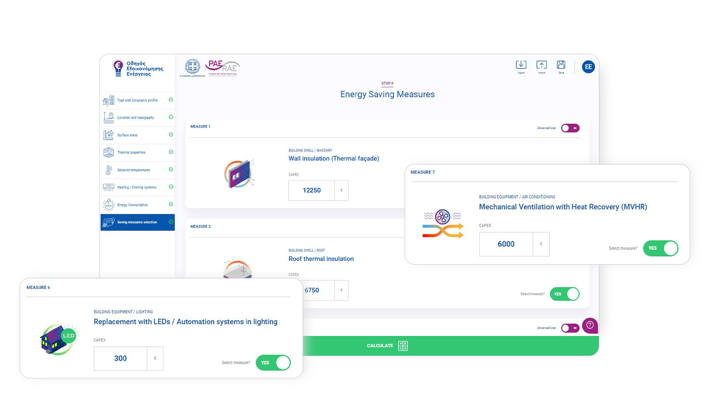 SOFTWARE DESIGN AND DEVELOPMENT RAAEY - Energy Efficiency Calculator