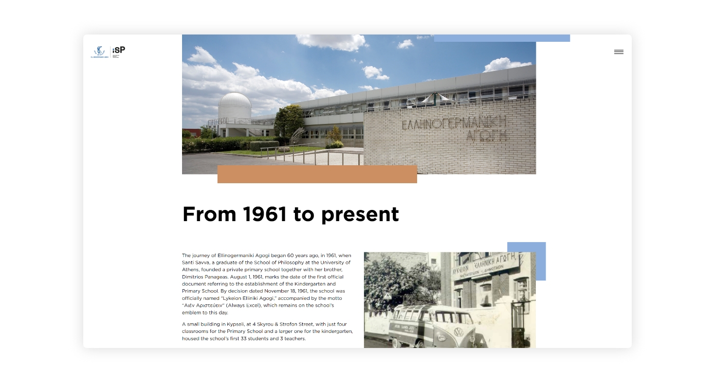 From 1961 until today WEB DESIGN AND DEVELOPMENT