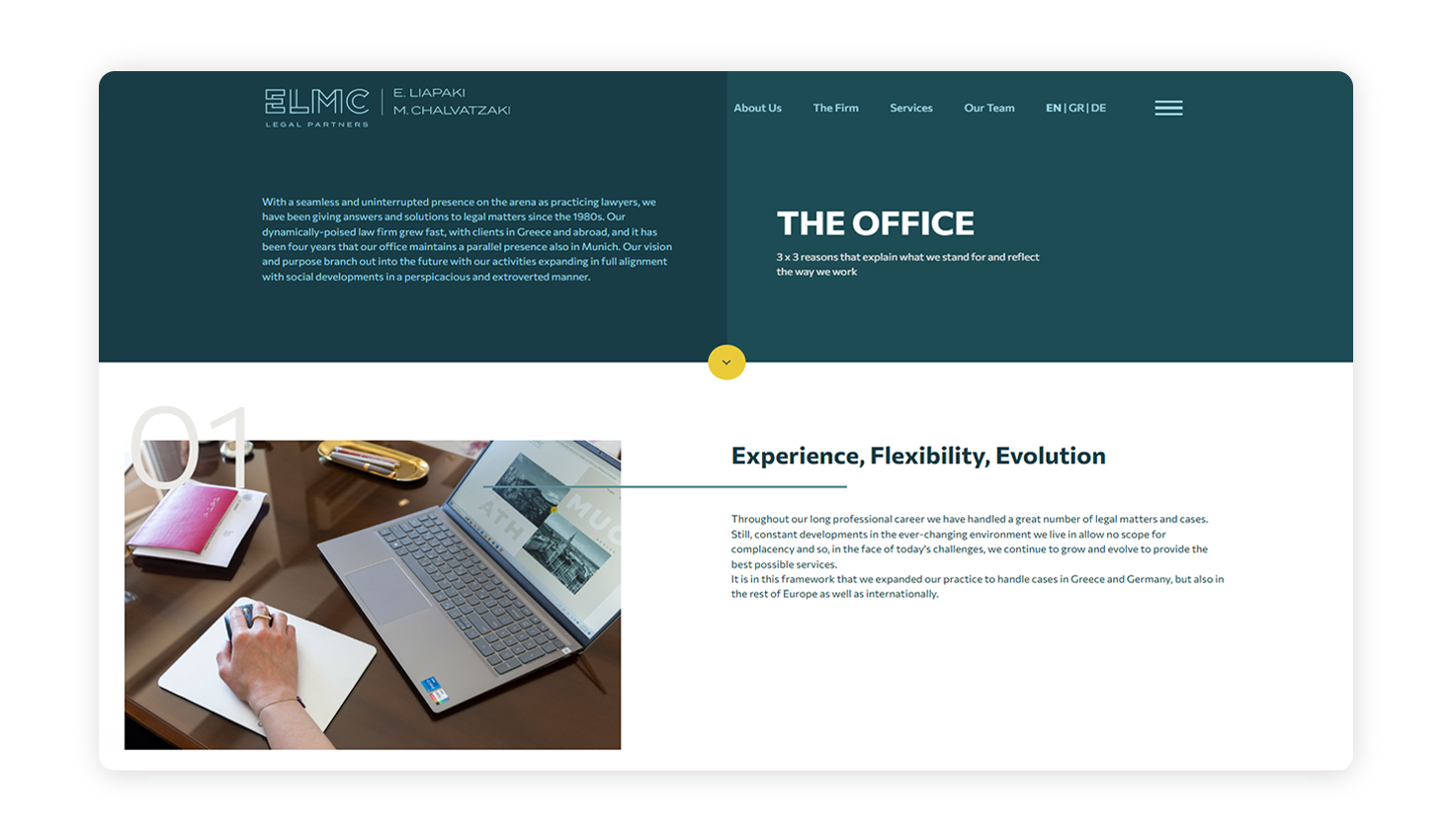 Επισκόπηση του γραφείου ΣΧΕΔΙΑΣΜΟΣ ΚΑΙ ΑΝΑΠΤΥΞΗ ΙΣΤΟΣΕΛΙΔΑΣ