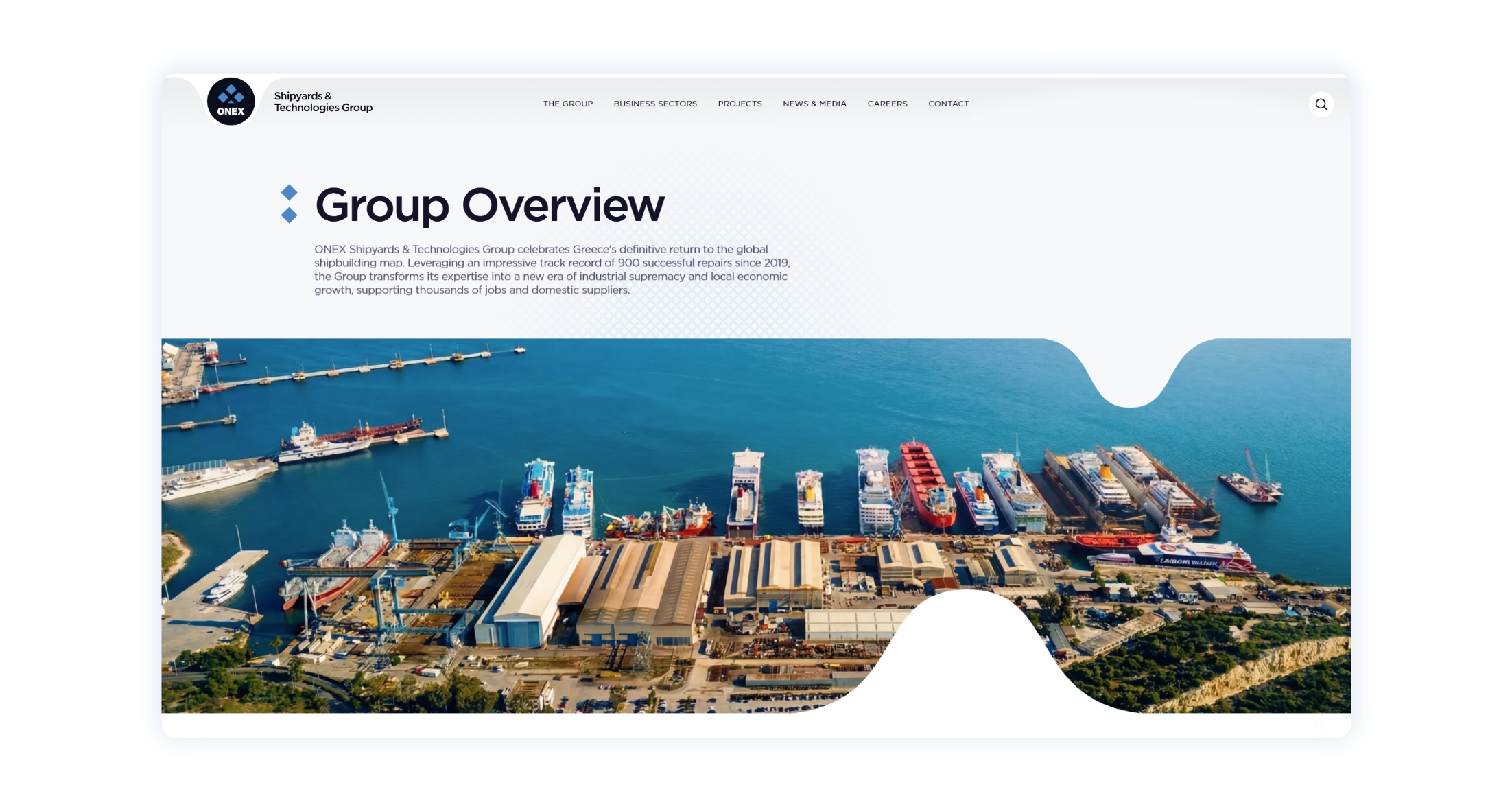Group Overview page WEB DESIGN AND DEVELOPMENT