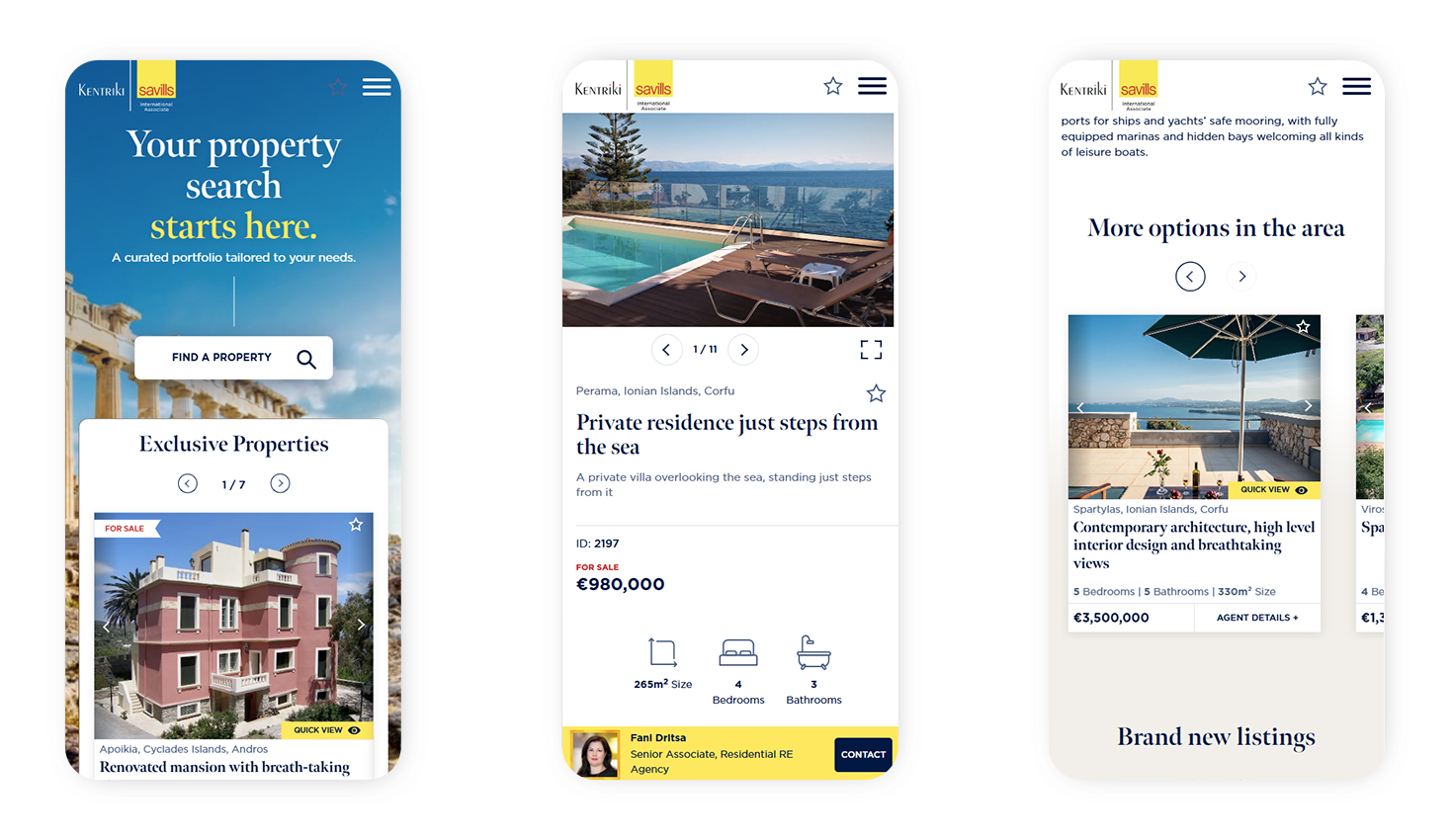 Mobile view of the website WEB DESIGN AND DEVELOPMENT