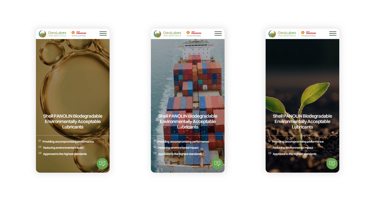 Homepage banners in mobile screen WEB DESIGN AND DEVELOPMENT