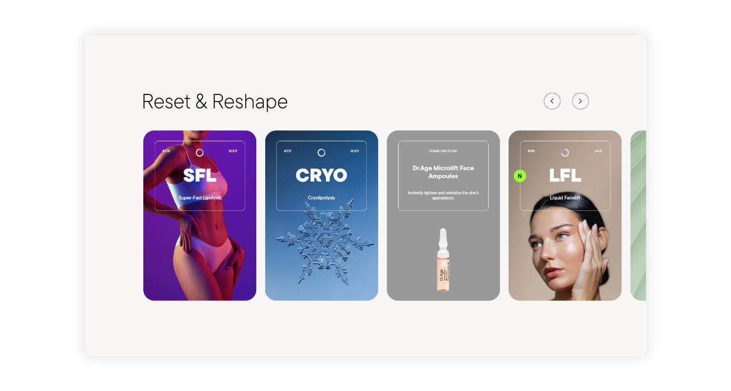 Reset & Reshape section WEB DESIGN AND DEVELOPMENT