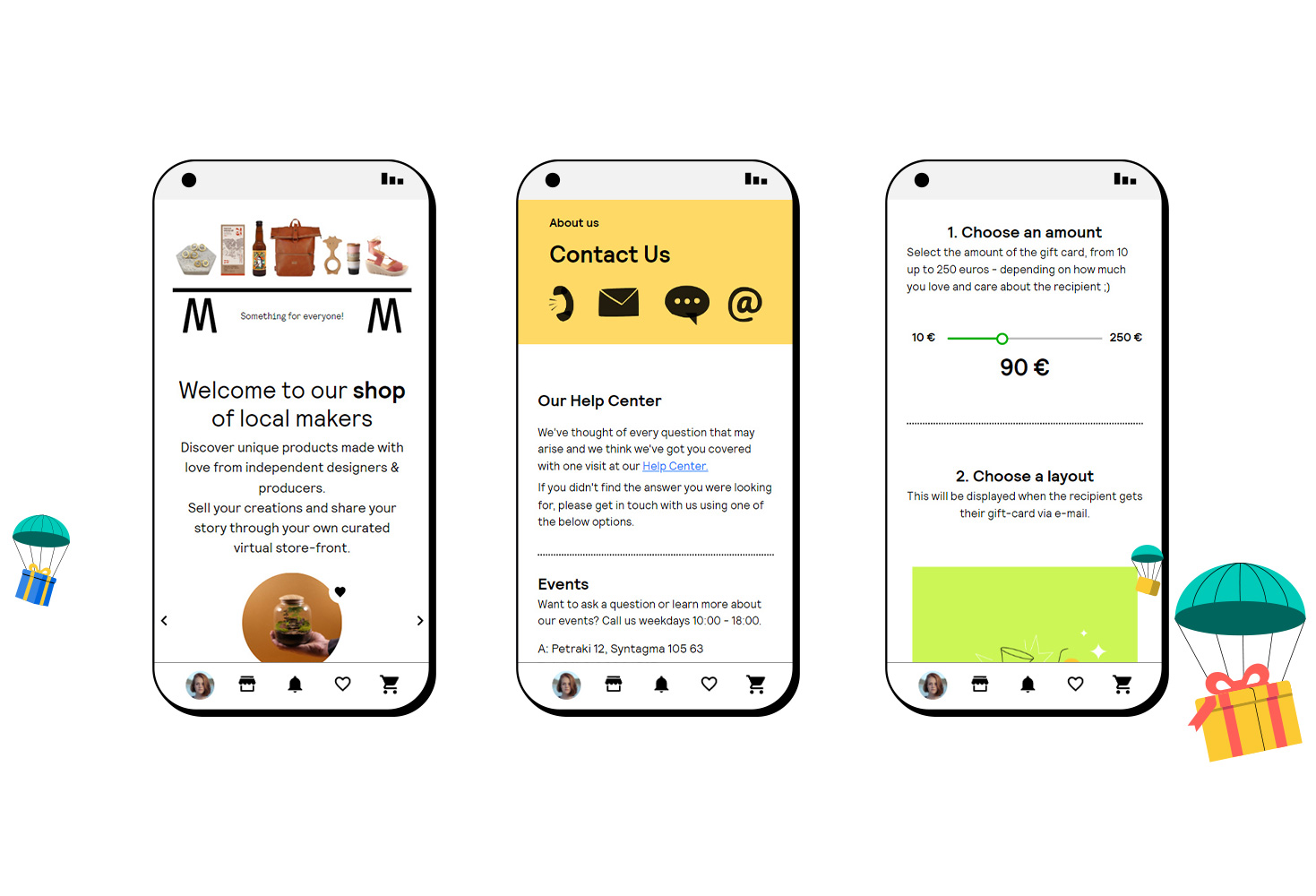 ΣΧΕΔΙΑΣΜΟΣ ΚΑΙ ΑΝΑΠΤΥΞΗ E-SHOP The Meet Market online marketplace