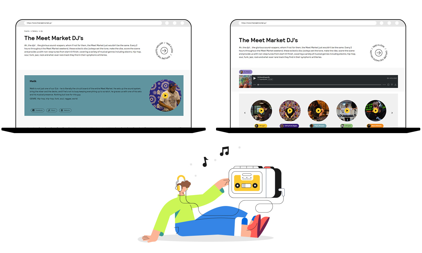 The Meet Market DJ's ΣΧΕΔΙΑΣΜΟΣ ΚΑΙ ΑΝΑΠΤΥΞΗ E-SHOP