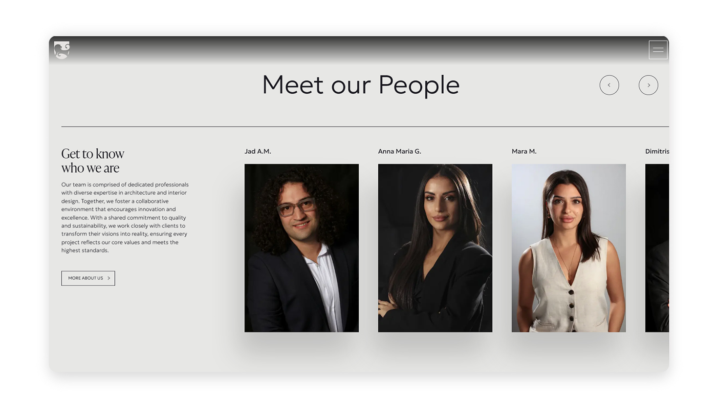 Γνωρίστε την ομάδα μας ΣΧΕΔΙΑΣΜΟΣ ΚΑΙ ΑΝΑΠΤΥΞΗ ΙΣΤΟΣΕΛΙΔΑΣ