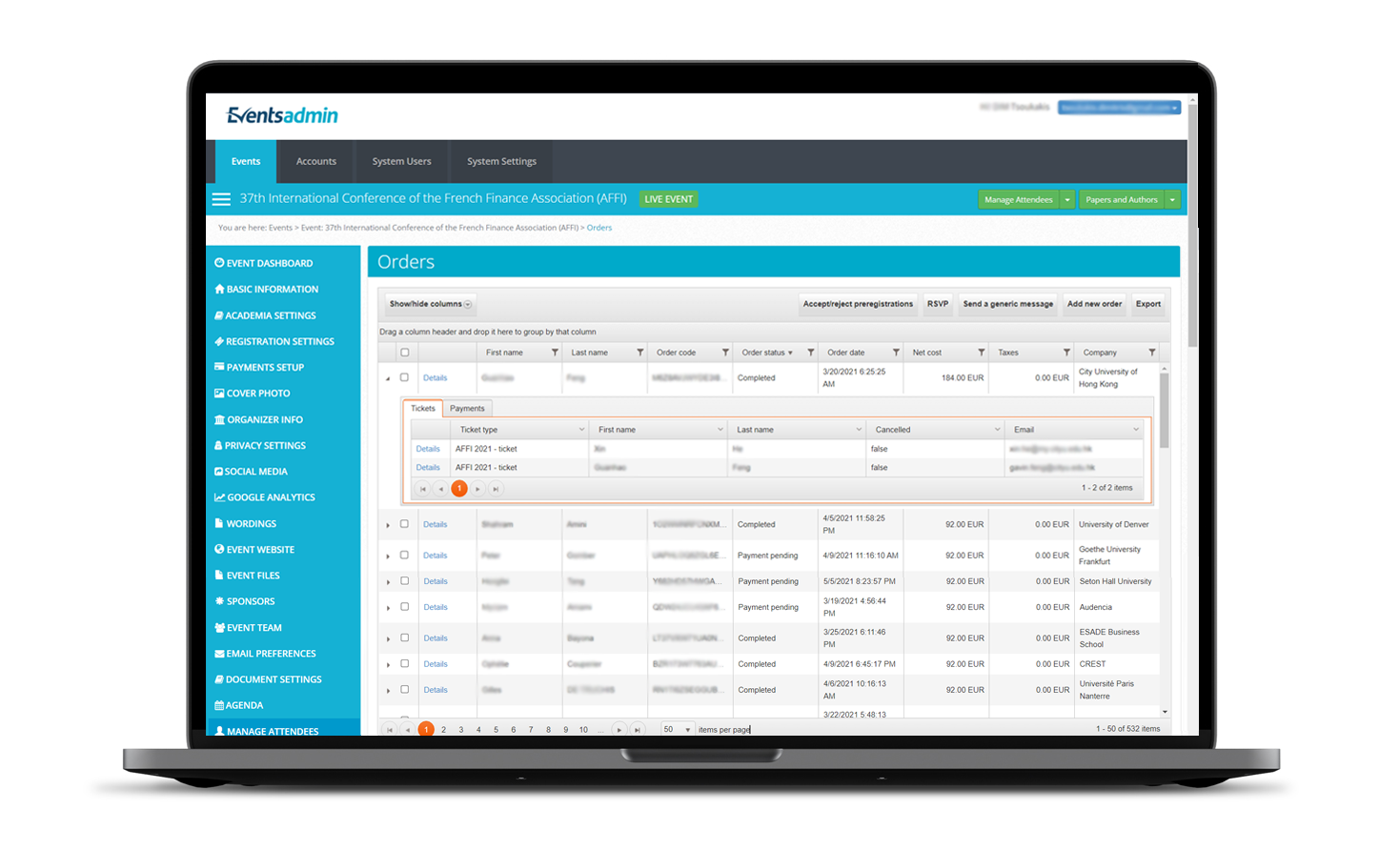 Διαχείριση παραγγελιών/εισιτηρίων ΣΧΕΔΙΑΣΜΟΣ ΚΑΙ ΑΝΑΠΤΥΞΗ ΛΟΓΙΣΜΙΚΟΥ