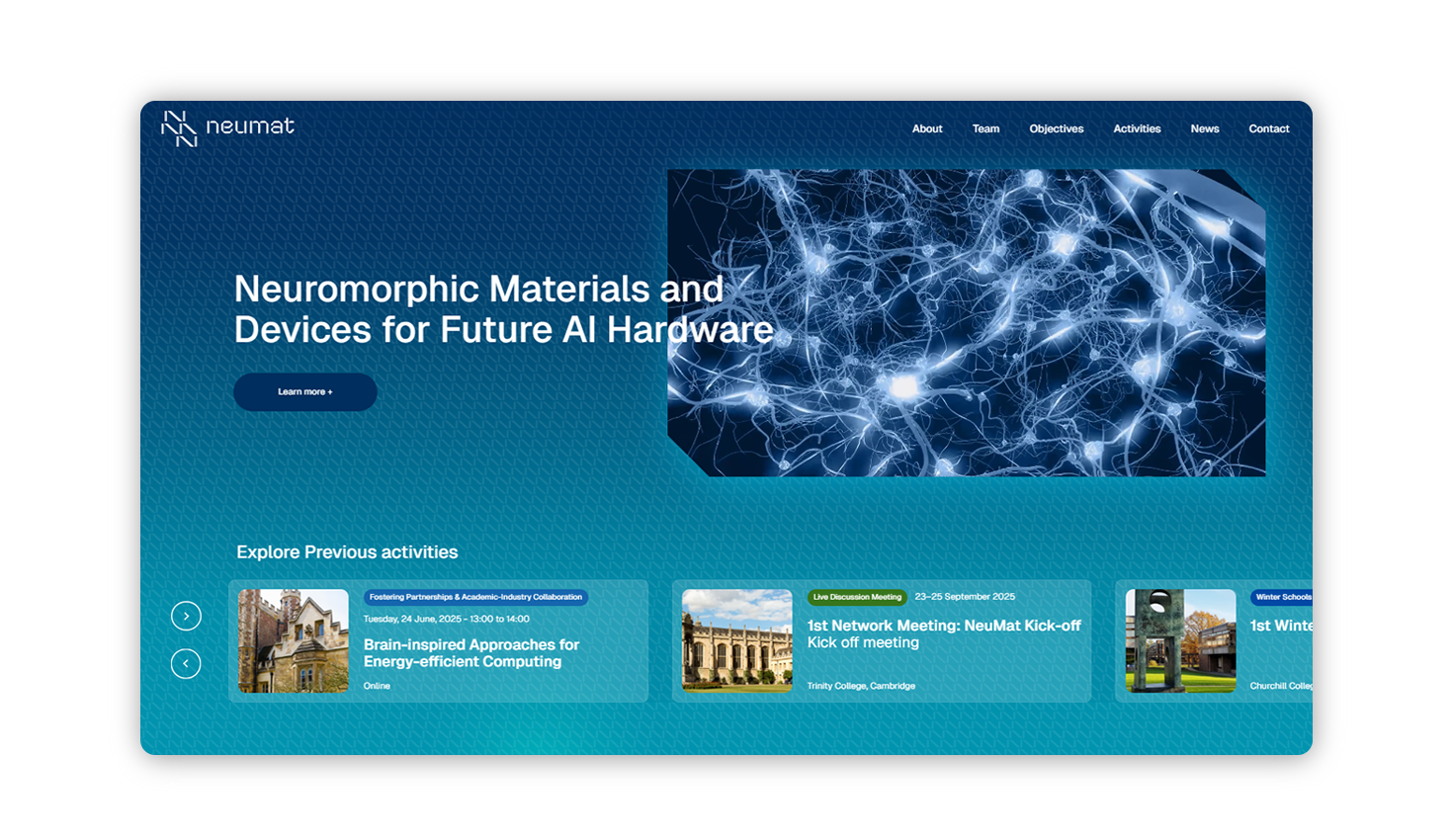 ΣΧΕΔΙΑΣΜΟΣ ΚΑΙ ΑΝΑΠΤΥΞΗ ΙΣΤΟΣΕΛΙΔΑΣ Ιστοσελίδα Neumat