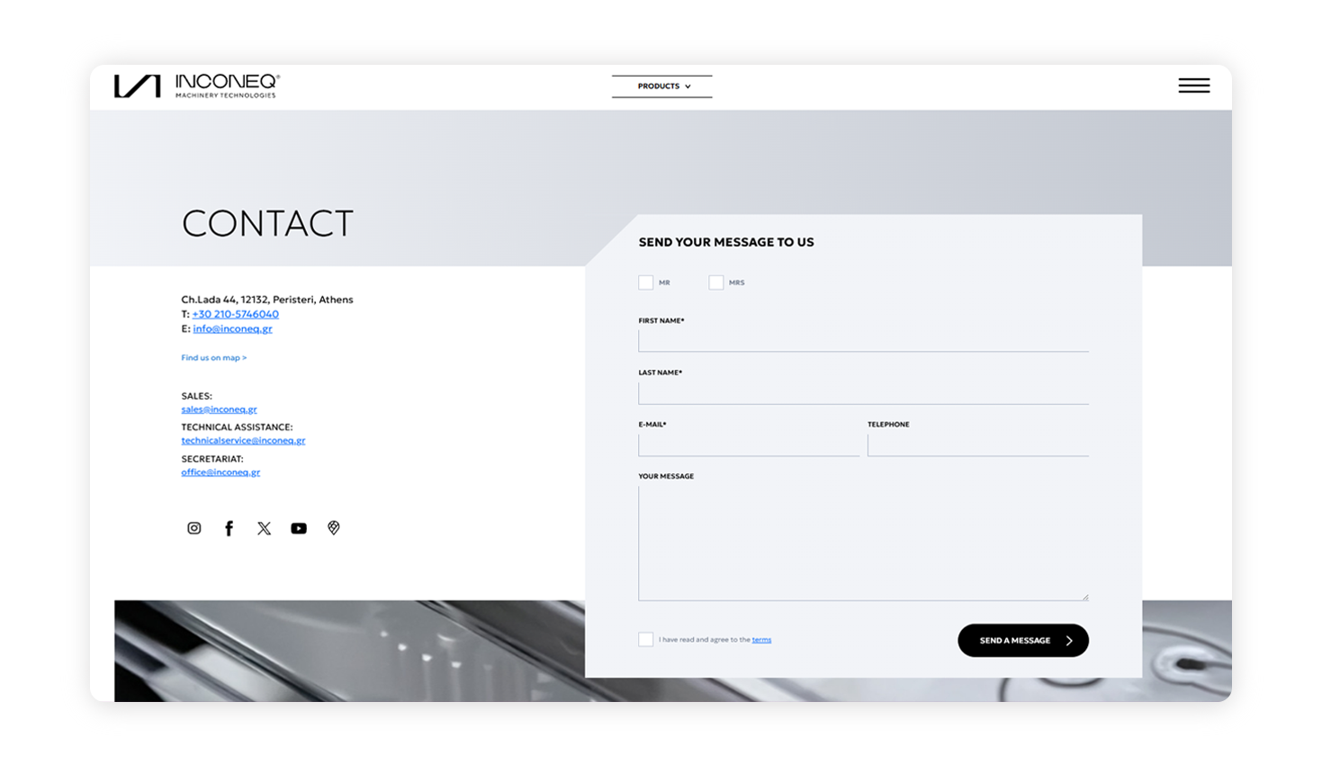 Σελίδα Επικοινωνίας ΣΧΕΔΙΑΣΜΟΣ ΚΑΙ ΑΝΑΠΤΥΞΗ ΙΣΤΟΣΕΛΙΔΑΣ