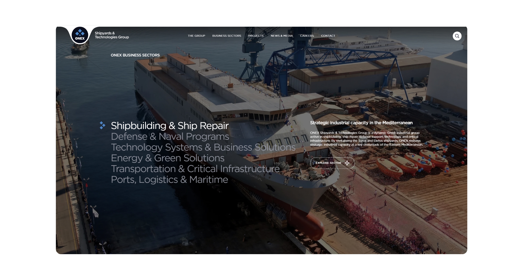 Onex Business Sectors WEB DESIGN AND DEVELOPMENT