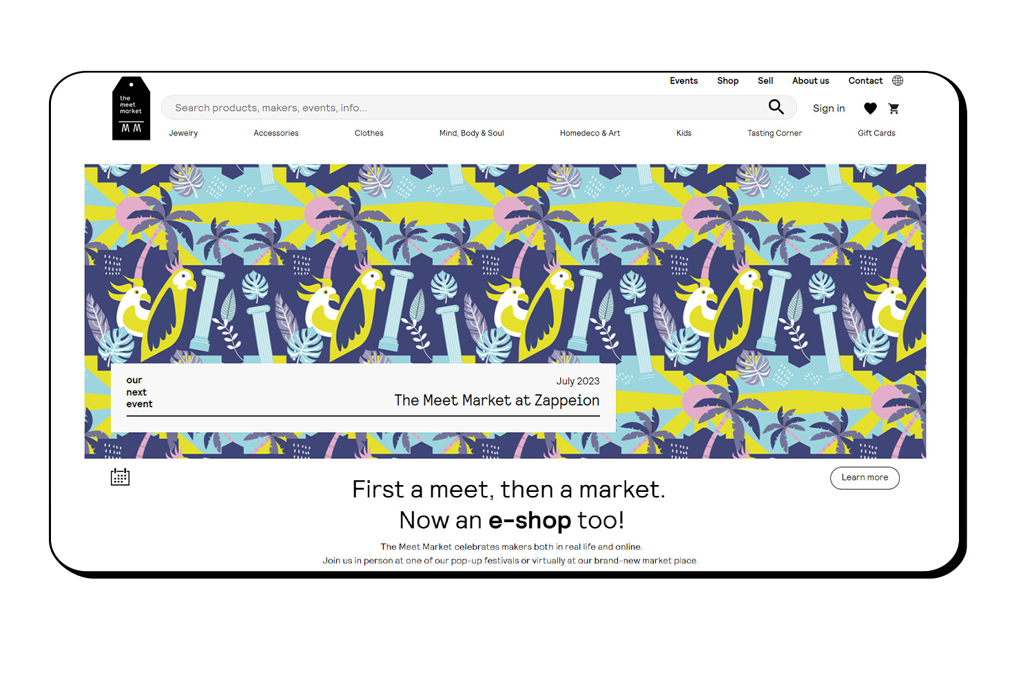 ΣΧΕΔΙΑΣΜΟΣ ΚΑΙ ΑΝΑΠΤΥΞΗ E-SHOP The Meet Market online marketplace