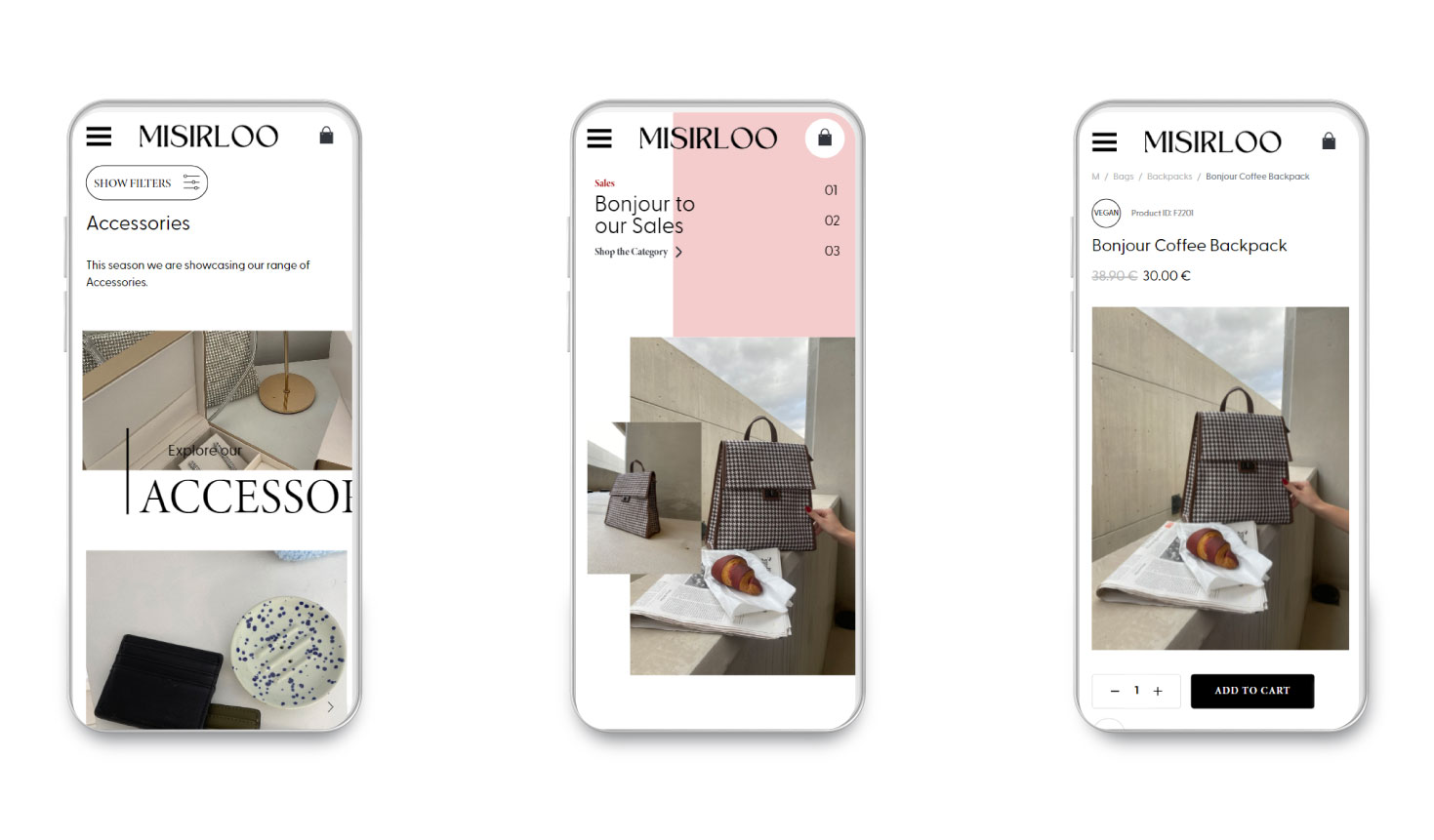 Διάφορες σελίδες σε προβολή για κινητά ΣΧΕΔΙΑΣΜΟΣ ΚΑΙ ΑΝΑΠΤΥΞΗ E-SHOP