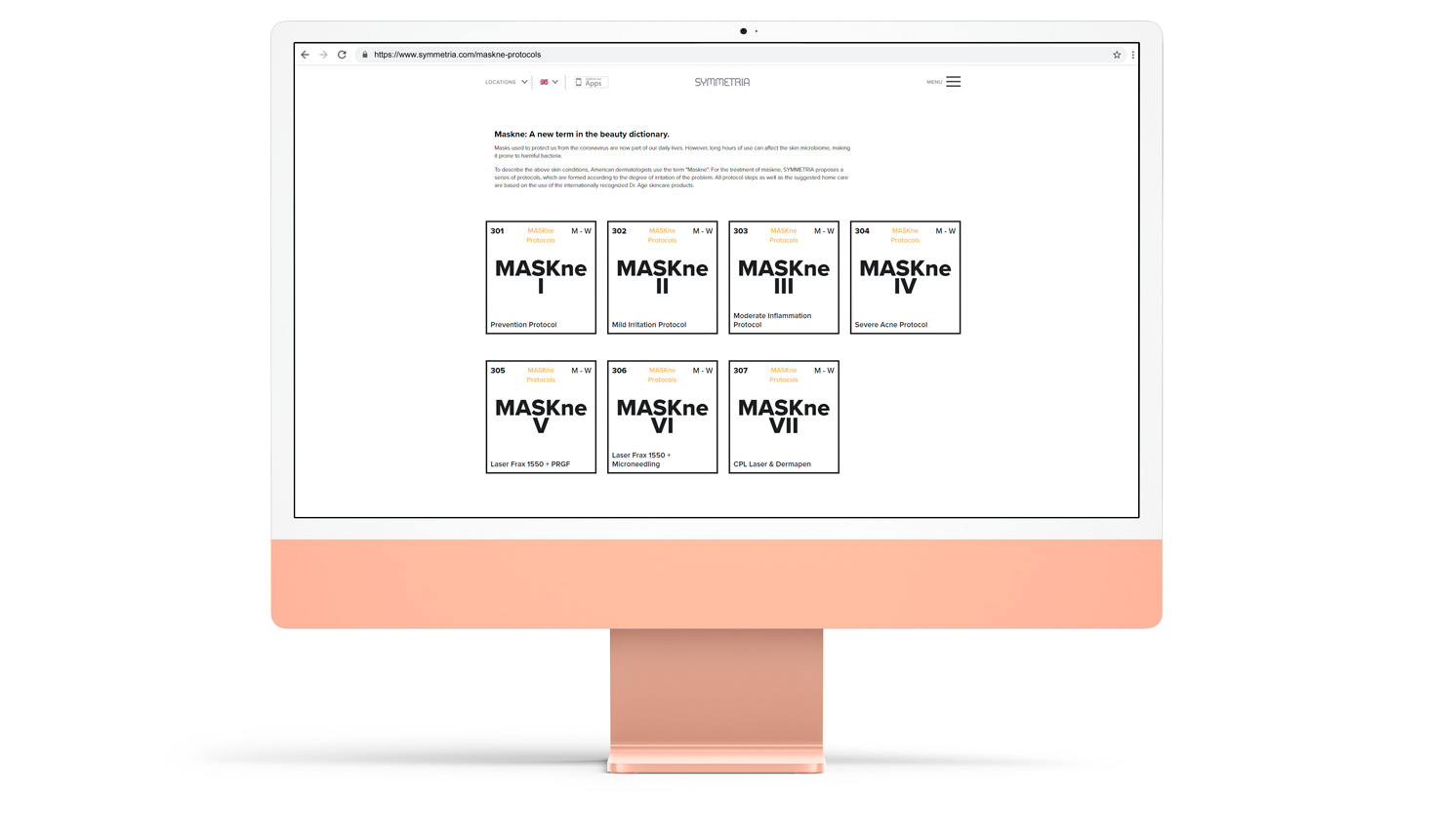 Πρωτόκολλα Maskne ΣΧΕΔΙΑΣΜΟΣ ΚΑΙ ΑΝΑΠΤΥΞΗ ΙΣΤΟΣΕΛΙΔΑΣ