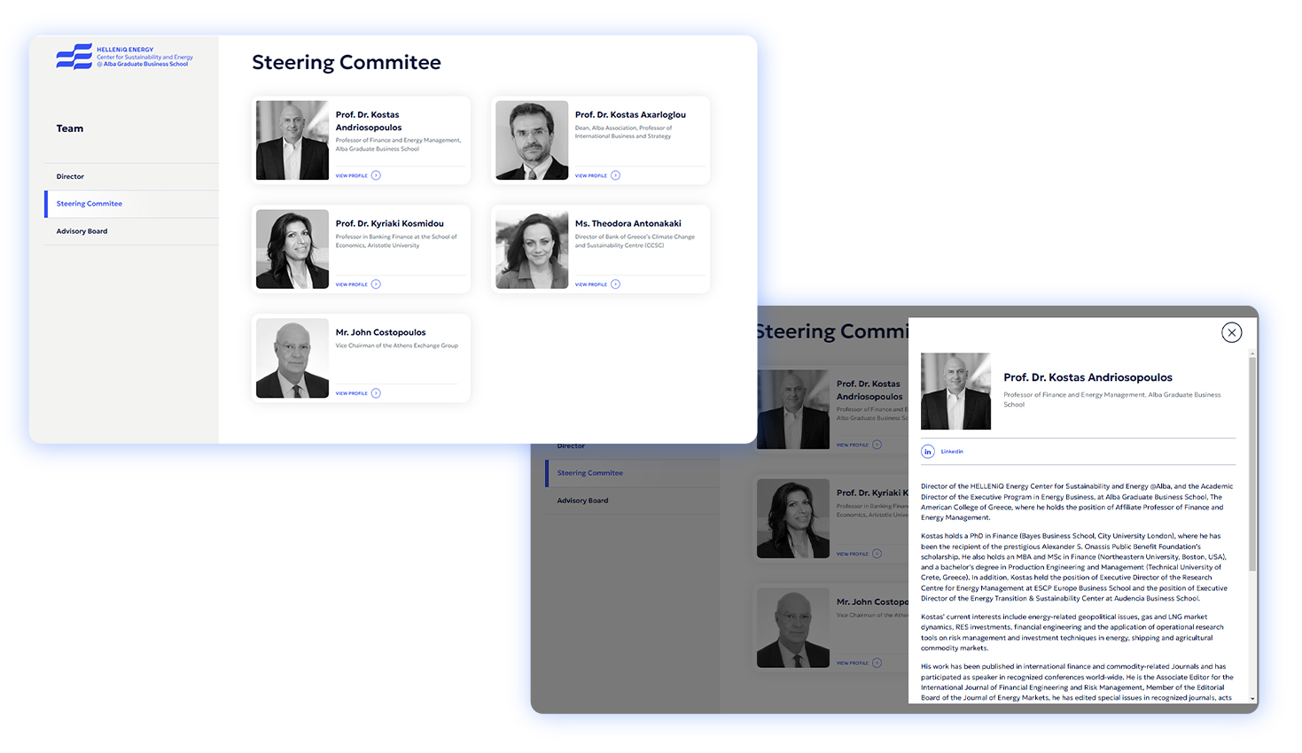 Η σελίδα της ομάδας του Κέντρου ΣΧΕΔΙΑΣΜΟΣ ΚΑΙ ΑΝΑΠΤΥΞΗ ΙΣΤΟΣΕΛΙΔΑΣ