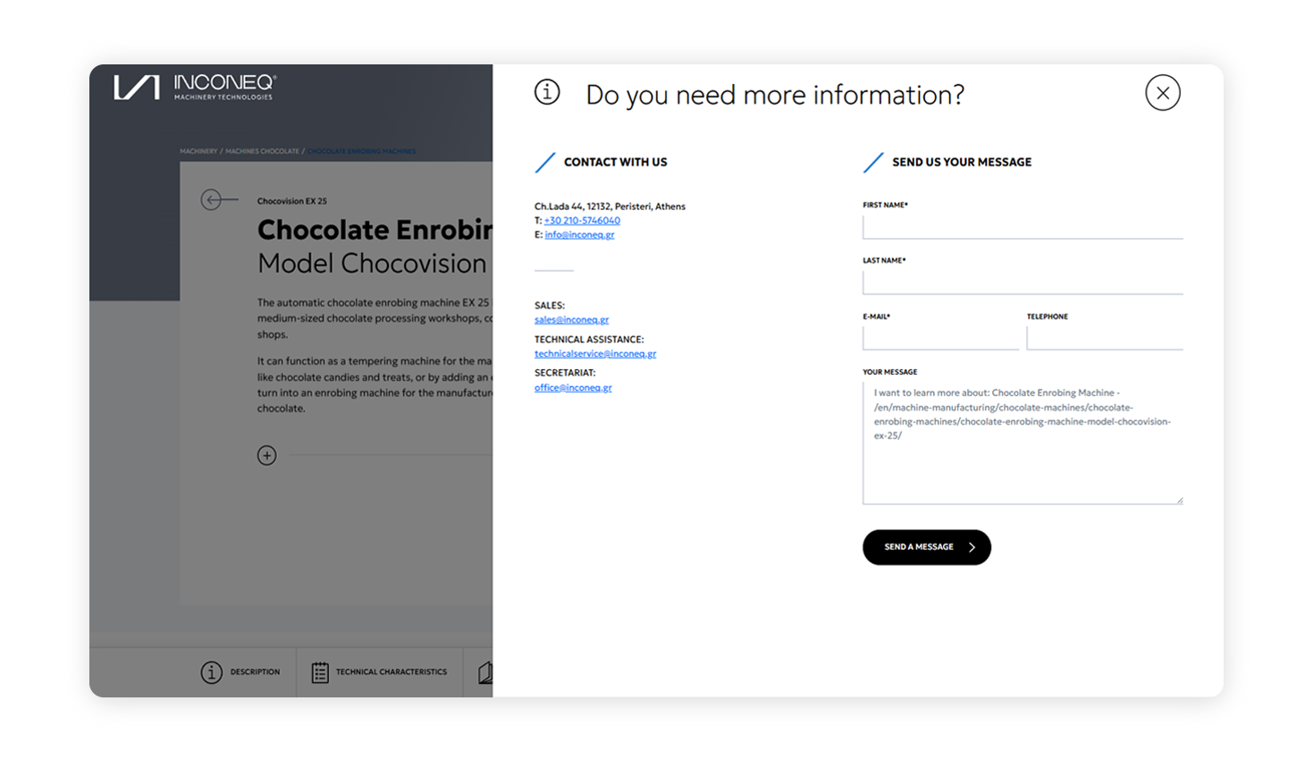 Σελίδα Αίτησης Πληροφοριών ΣΧΕΔΙΑΣΜΟΣ ΚΑΙ ΑΝΑΠΤΥΞΗ ΙΣΤΟΣΕΛΙΔΑΣ