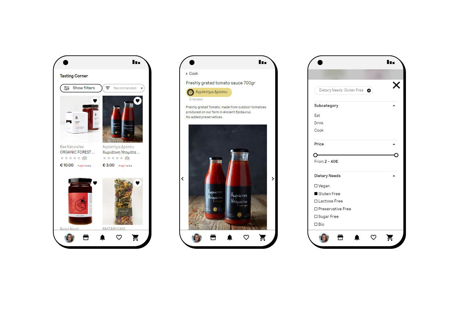 ΣΧΕΔΙΑΣΜΟΣ ΚΑΙ ΑΝΑΠΤΥΞΗ E-SHOP The Meet Market online marketplace