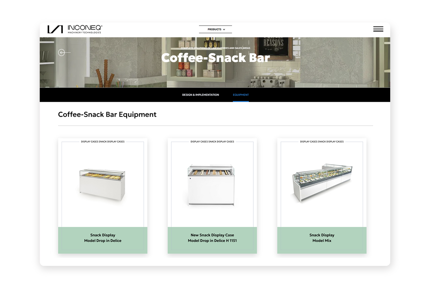 Σελίδα Εξοπλισμού Coffee - Snack Bar ΣΧΕΔΙΑΣΜΟΣ ΚΑΙ ΑΝΑΠΤΥΞΗ ΙΣΤΟΣΕΛΙΔΑΣ