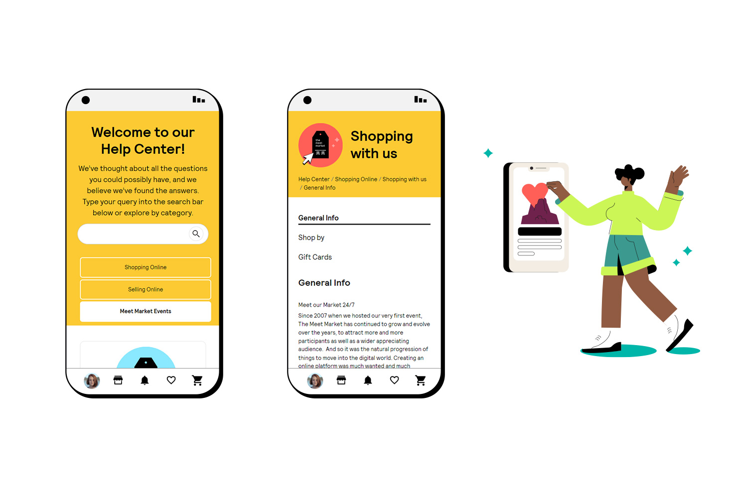 The Help Center in Mobile View ΣΧΕΔΙΑΣΜΟΣ ΚΑΙ ΑΝΑΠΤΥΞΗ E-SHOP