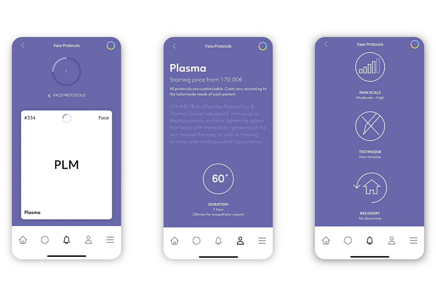 Various pages of the website viewed on ipad screens MOBILE APPLICATION DESIGN AND DEVELOPMENT