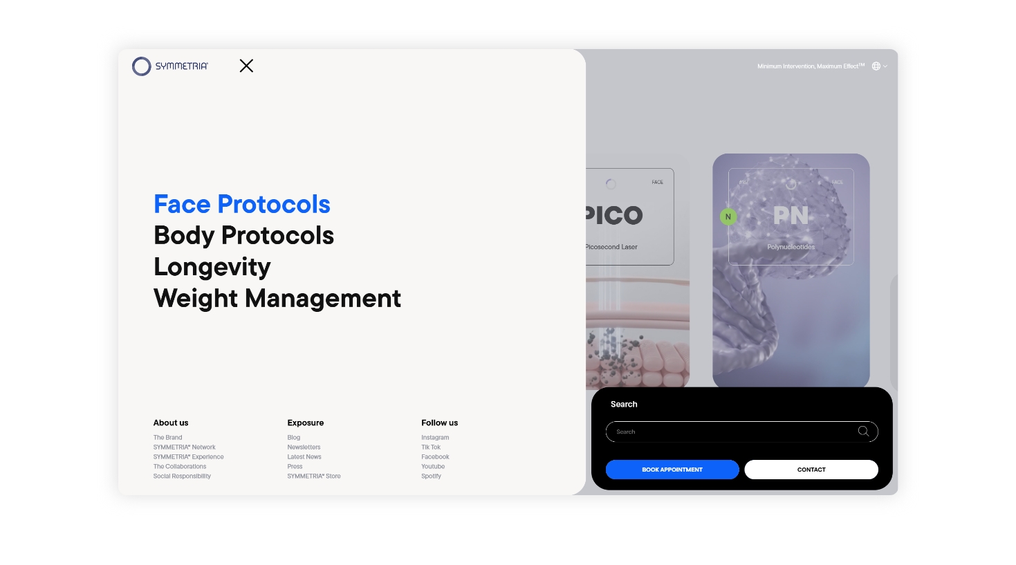 Menu WEB DESIGN AND DEVELOPMENT