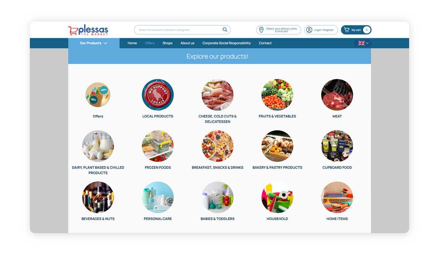 Menu E-SHOP DESIGN AND DEVELOPMENT