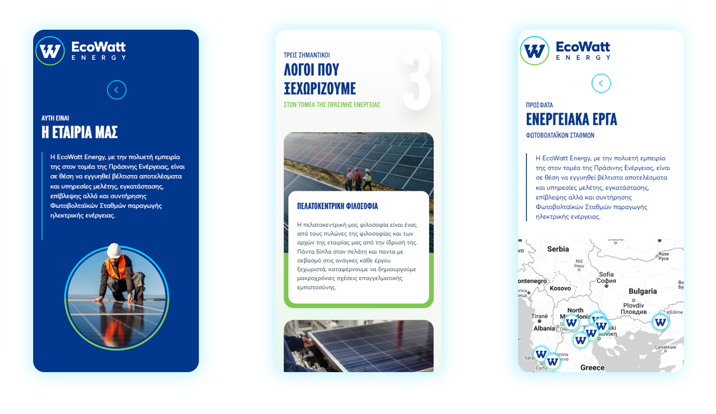 Διάφορες απεικονίσεις της ιστοσελίδας σε οθόνες κινητών ΣΧΕΔΙΑΣΜΟΣ ΚΑΙ ΑΝΑΠΤΥΞΗ ΙΣΤΟΣΕΛΙΔΑΣ